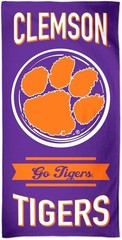 WinCraft Licensed NCAA 100% Cotton Prime Pride Go Tigers! Beach Towel 60&Prime; x 30&Prime;