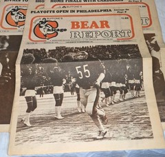 Lot 7 1979 Chicago Bears Fan Newspapers Chicago Bear Report Walter Payton