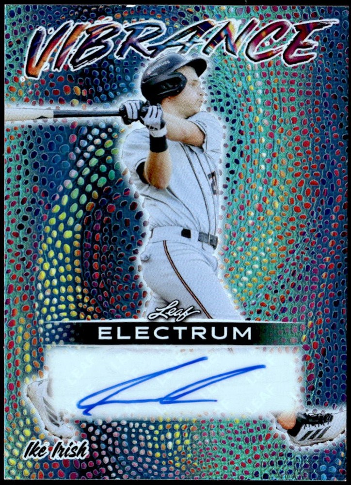 2026 Leaf Electrum – Vibrance Platinum Tie Dye Auto #V-II1 Ike Irish #/6