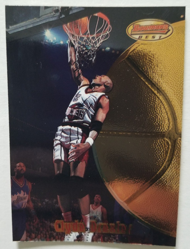 Clyde Drexler 1997-98 Bowman&rsquo;s Best #16 Portland Trail Blazers HOF