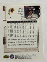 2000 Upper Deck MVP #92 Jeff George Washington Redskins