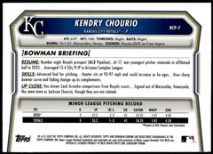 2026 Bowman #BCP-7 Kendry Chourio Chrome Prospects Mojo Sky Blue Refractor #/499