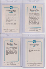 Dallas Cowboys 1980 Kiwanis Police Team Set (14) NFL Football in Card Savers 4