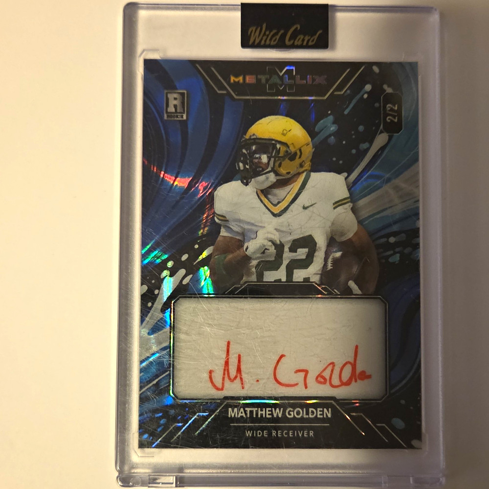 2025 Wild Card Metallix Matthew Golden Rookie Auto #WMPA-MG /2