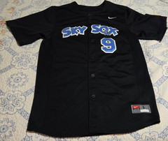 Colorado Springs Sky Sox Nike Baseball Jersey #9 Black Sewn MiLB Triple-A SZ L