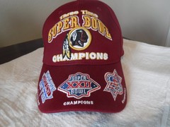 Washington Redskins Vintage NFL Football 3 Time Champions Hat Cap Reebok / NEW