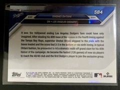 2024 Topps Now Shohei Ohtani #584 1st Dodgers Player In 40/40 Club