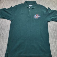 Vintage NBA All Star Weekend Shirt Mens Medium Green NBA Basketball Polo 90s