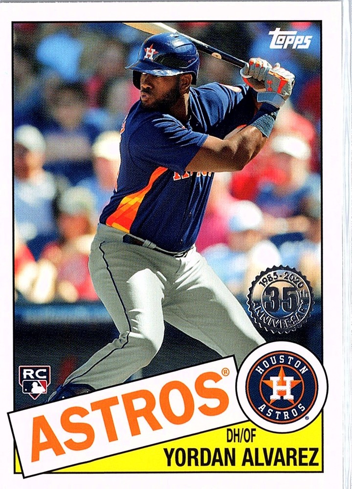 2020 Topps Update #85TB-18 Yordan Alvarez 1985 Topps Baseball 35th Anniversary