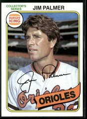 1980 Topps Burger King Jim Palmer #7 ~ NM-MT ~