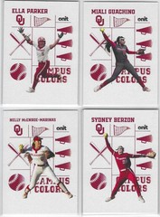 2026 Onit Athlete Oklahoma OU Sooners Softball base & inserts pick your cards