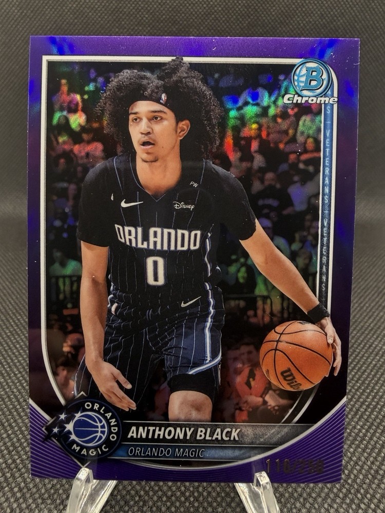 2025-26 Bowman – Chrome Anthony Black #BCV-96 Purple Refractor /250
