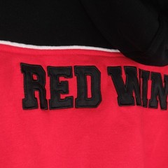 Starter Detroit Red Wings Power Forward Jacket Hoodie Red Black Retro NWT