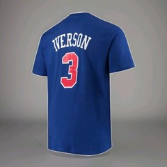 Men&rsquo;s Mitchell & Ness Allen Iverson Royal Philadelphia 76ers #3 Big & Tall 2XLB