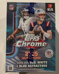 2025 Topps Chrome NFL Football Factory Sealed Blaster Box