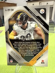 2025 Panini Prizm – Premier Jerseys T.J. Watt #PJY-TJW Pink Prizm (MEM)