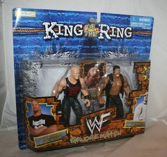 (1) WWF 2 Pack KING OF THE RING GRUDGE MATCH AUSTIN SCSA ROCK Action Figure Set