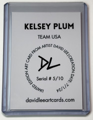 Kelsey Plum Limited Edition Artist Signed Team USA Trading Card 5/10