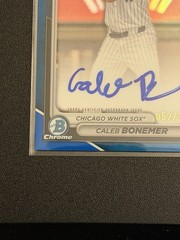 Caleb Bonemer 2024 Bowman Draft Chrome 1st Blue Refractor Auto 52/150 CPA-CBO