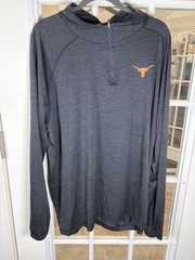Fanatics Texas Longhorns Quarter Zip Gray Performance Lightweight Pullover 4XL