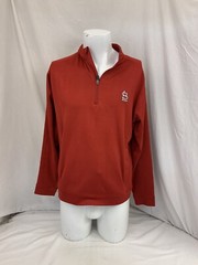 St. Louis Cardinals 1/4 Zip Pullover M Red Cutter Buck 100% Polyester YGI Y1-526