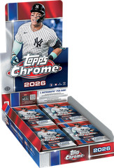 2026 TOPPS CHROME BASEBALL HOBBY BOX (1 AUTO) MLB Brand New Sealed Presale QTY