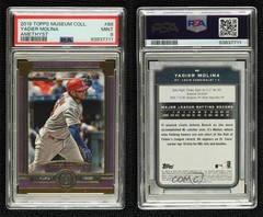 2019 Topps Museum Collection Amethyst 93/99 Yadier Molina #88 PSA 9 MINT db5