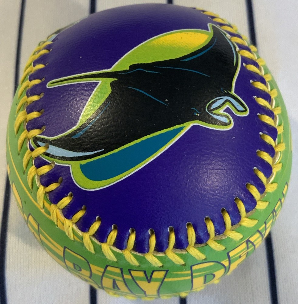Tampa Bay Devil Rays 1998 Play By Play Purple Neon Green Souvenir Baseball Ball