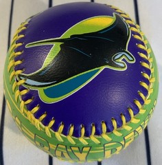 Tampa Bay Devil Rays 1998 Play By Play Purple Neon Green Souvenir Baseball Ball