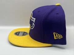 Men&rsquo;s New Era Black/Purple Los Angeles Lakers 2-Tone 9FIFTY Adjustable Snapback