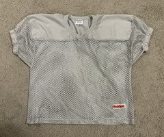 Riddell Athletic Gray Grey Mesh Football Practice Jersey Youth Size M/L Used