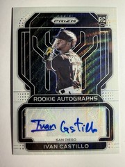 2022 Panini Prizm – Rookie Autographs Ivan Castillo #RA-IC White Wave Prizm /50