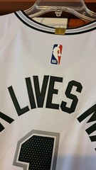 Lonnie Walker IV 2019-20 Spurs Social Justice Authentic Jersey 52+2 Lakers