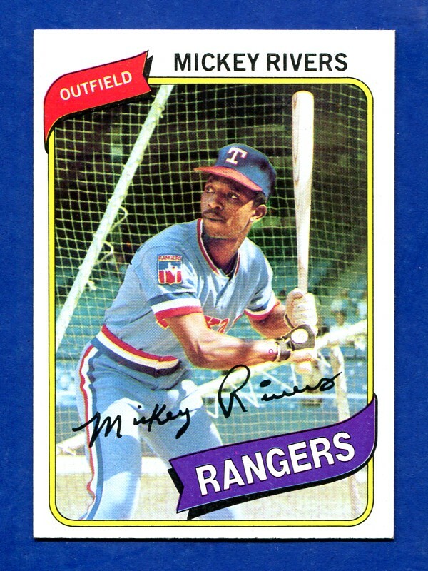 1980 TOPPS #485 MICKEY RIVERS EXMT