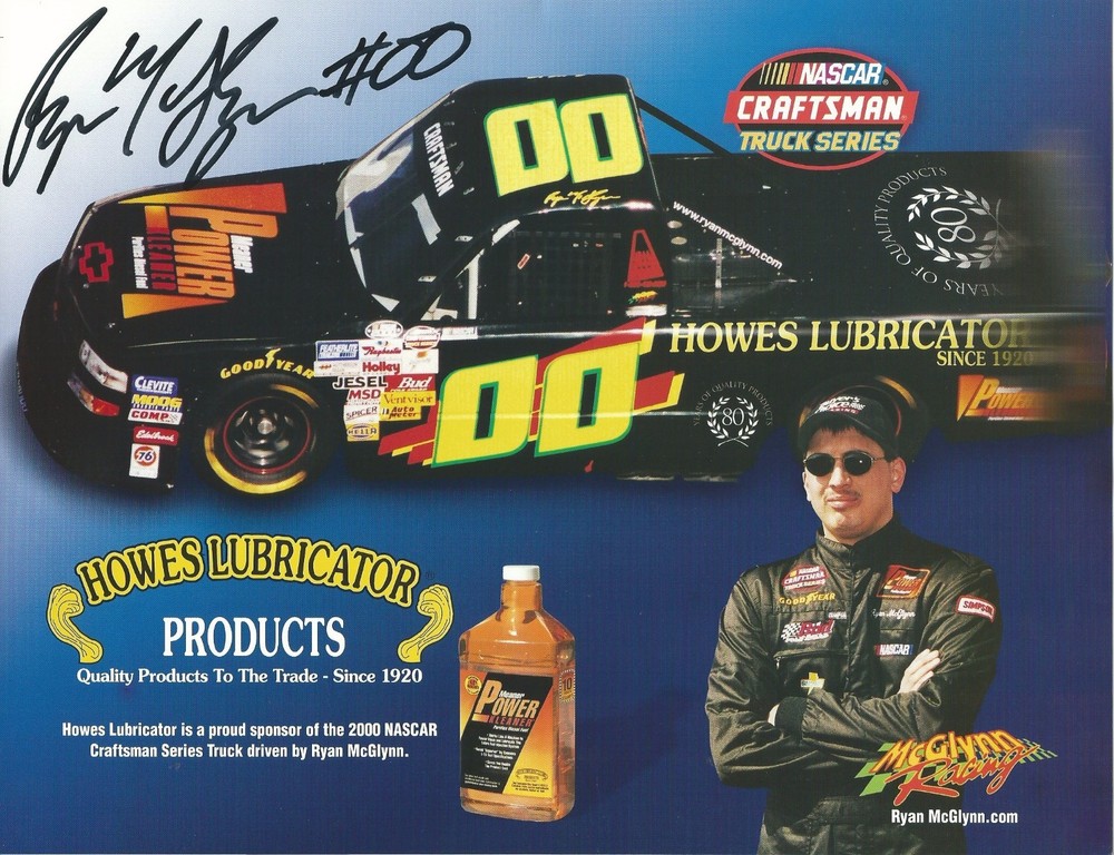 2000 RYAN MCGLYNN #00 POWER KLEANER CRAFTSMAN TRUCK SERIES POSTCARD SIGNED