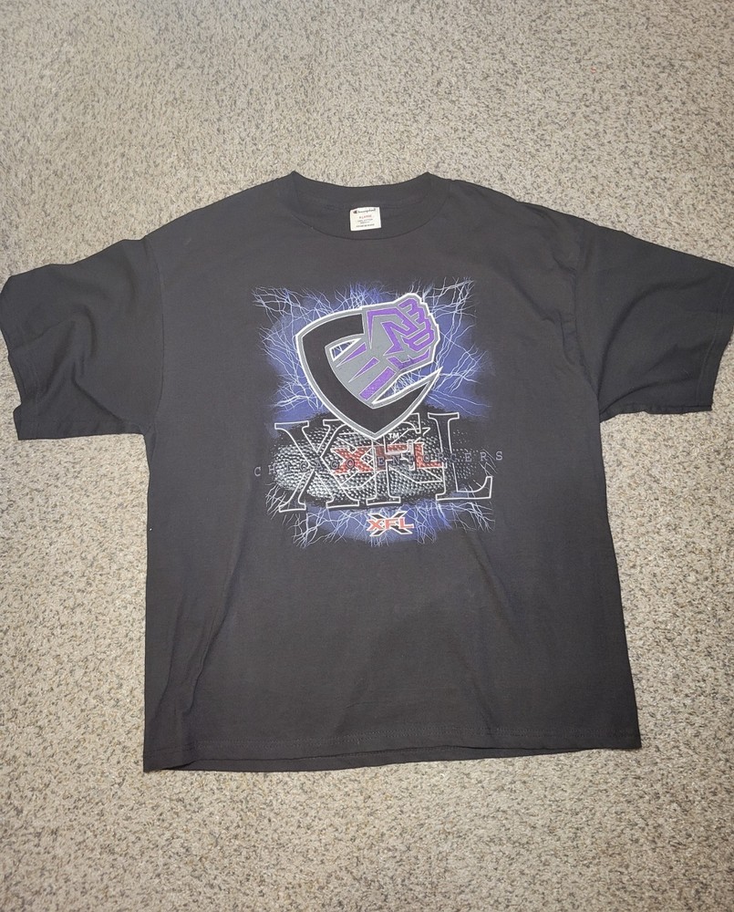 Vintage XFL Football Chicago Enforcers Shirt X-Large Champion Brand