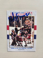 Mike Euruzione RARE Signed 1991 US Olympic Team Card Gold Medal Hockey NICE!