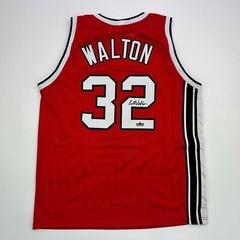 Facsimile Autographed Bill Walton Portland Red Reprint Jersey Size Men&rsquo;s XL