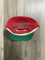 NC State Wolfpack Blockhead American Needle Snapback Hat Otto Red Adjustable Cap