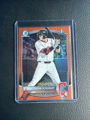 2025 Bowman Draft 1st Nolan Schubart Orange Paper 5/25 Guardians BD-192