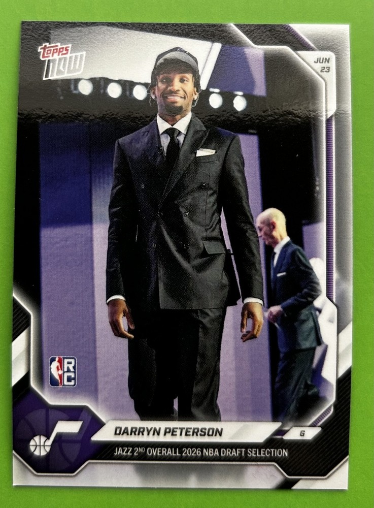 Darryn Peterson 2026 Topps Now – #DPET 2nd Overall 2026 NBA Draft Selection!