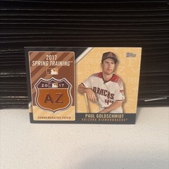 2017 Topps – Mlb Spring Training Logo Patch Paul Goldschmidt #MLBST-PG