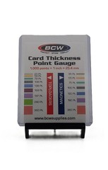 BCW – Card Thickness Point Gauge Tool + Toploader Sleeved + Sealed In Team Bag