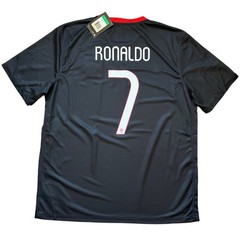 2015 Portugal Away Jersey #7 Ronaldo XL Soccer CR7 Vintage Black Kit