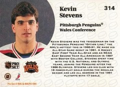 1991-92 Pro Set #314 Kevin Stevens