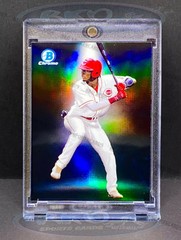 ELLY DE LA CRUZ BLACK REFRACTOR ROOKIE INVESTMENT CARD SP BOWMAN CHROME ROY REDS
