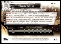 2017 Bowman Draft Fernando Tatis Jr. Rookie San Diego Padres #BD-71 Topps