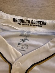 Dodgers MLB Brooklyn Dodgers Jackie Robinson #42 1955 World Series Jersey XL
