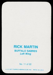 1977-78 Topps Set-Break #11 Rick Martin, Excellent , (HUCK&rsquo;S)