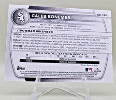 2025 Bowman Draft Caleb Bonemer #BD-184